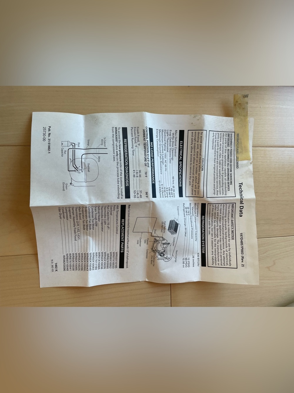 GE Monogram Refrigeration Portfolio Owner’s Manual, Tech Data Sheets (ZIS360D) - Picture 8 of 9